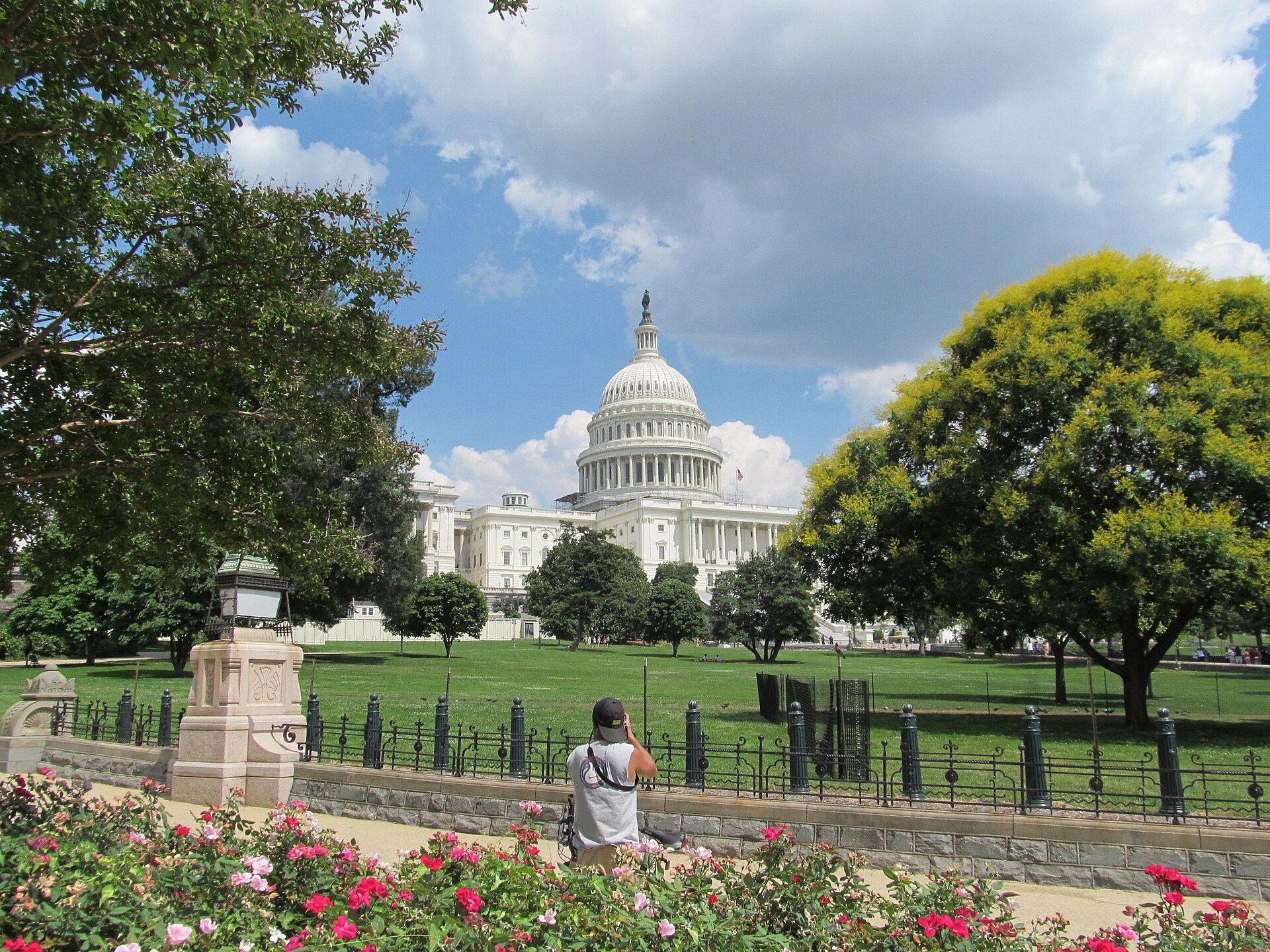 The United States Capitol in Washington, seen across the lawn